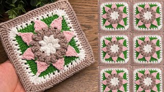 Super easy crochet granny square tutorial for beginners