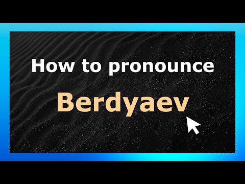 How to Pronounce Berdyaev (French Pronunciation / France) | Pronounce Names