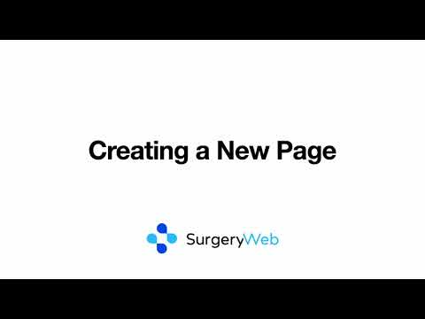 Creating a New Page
