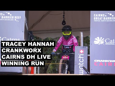 Tracey Hannah Live Winning Crankworx Cairns DH Race Run