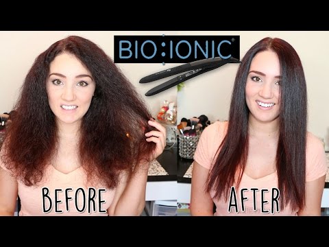Vibrating Flat Iron?! Does it work? Bio Ionic Flat Iron Review