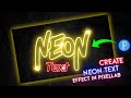Neon Text Create Neon Text Effect In PixelLab How To Make Neon Text Editing Zarraq Creation