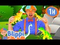 Blippi Learns Dinosaur Names With Dinosaur Toys 1 HOUR OF BLIPPI TOYS