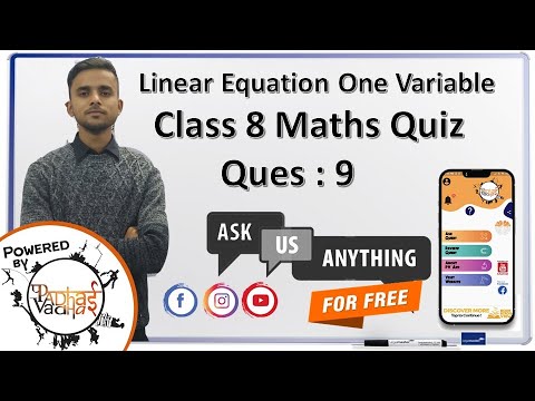 Q.9 Solve: (x + 1)/2 = (x - 1)/3 I Class 8th Maths I Linear Equiation One Variable