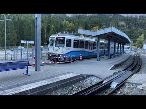 Mit der Bayerischen Zugspitzbahn auf  die Zugspitze.