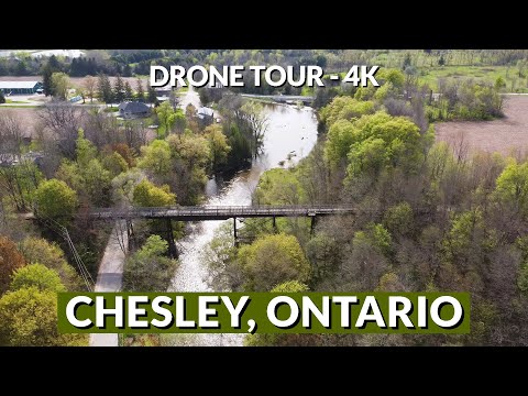 🌳 Chesley, Ontario in 4K | Quick Drone Highlights of a Charming Small Town! 🚁✨