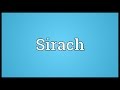 Sirach Meaning 