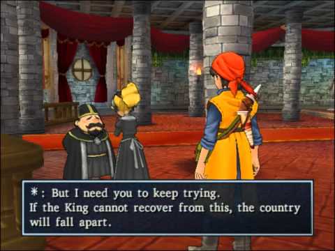 41 Dragon Quest 8 Cut-scene - Emma Suggests Going to See the King at Night