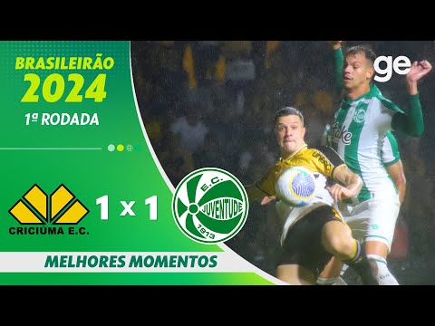 Gols e lances de Criciúma x Juventude-RS