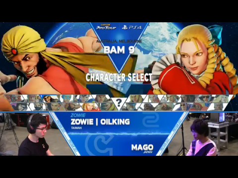 SFV: Zowie | Oil King vs. Mago - Battle Arena Melbourne 9 Top 8 - CPT 2017