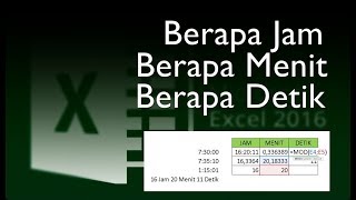 Cara Menghitung Berapa Jam Menit dan Detik