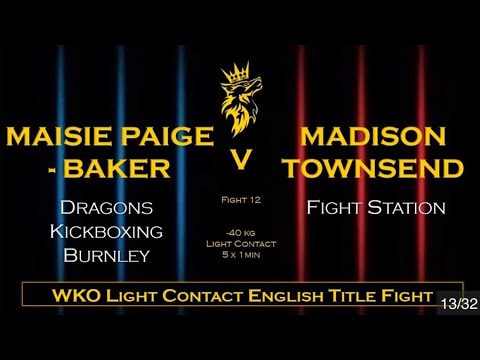 Battle of the North 3 - Maisie Paige Baker  - Dragons Burnley v Madison Townsend - Fight Station