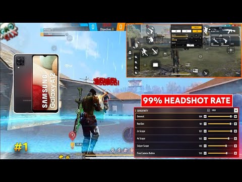 My Perfect Settings💖Galaxy A12💫 HUD   DPI   Sensi   Sensibilidade SAMSUNG A12 FREE FIRE HIGHLIGHTS