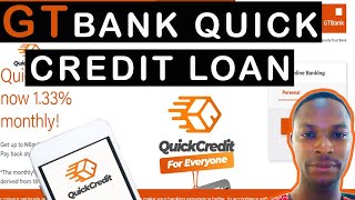 Gtbank Quick Credit: Loan In Nigeria