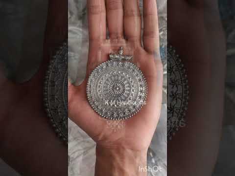 German silver raw material pendants, size: standard