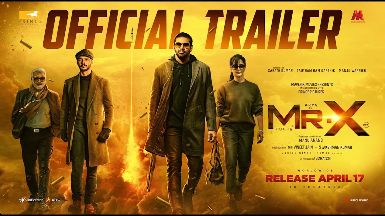 Mr. X (Telugu) Trailer | Arya | Gautham Karthik | Sarath Kumar | Manju Warrier | Manu Anand | DNT