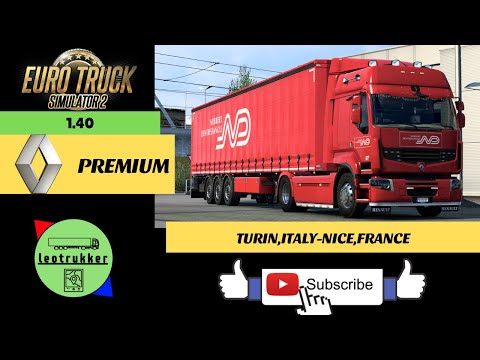ETS 2 1.40●Renault Premium●Turin,Italy-Nice,France●Norbert Dentressangle combo skin