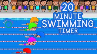 20 Minute Swimming Timer - Kids Visual Timer