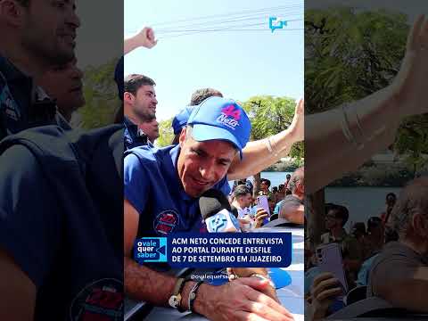 A passagem do candidato ao governo da Bahia mobilizou moradores no desfile de 7 de Setembro.