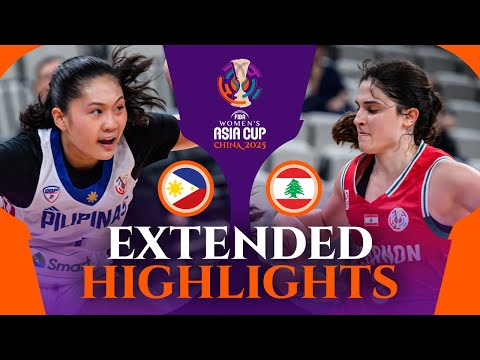 Philippines 🇵🇭 vs Lebanon 🇱🇧 | Extended Highlights | FIBA Asia Cup Women 2025