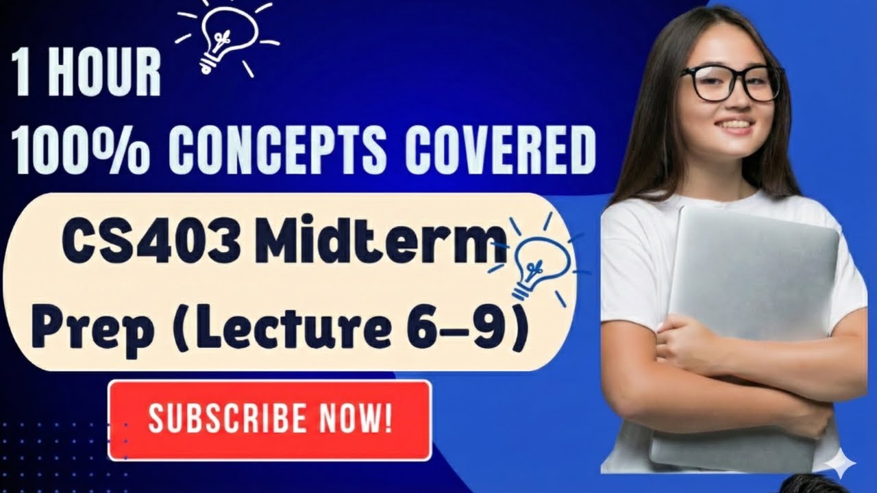 CS403 Lectures 6-9 | detailed concept in 1 hour  |  mid term prep 2025 | Database communication |