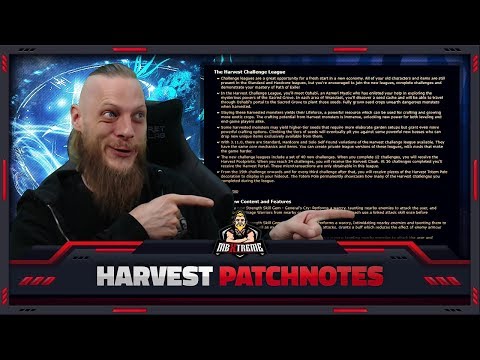 [PATH OF EXILE] – 3.11 – HARVEST LEAGUE – PATCH NOTES