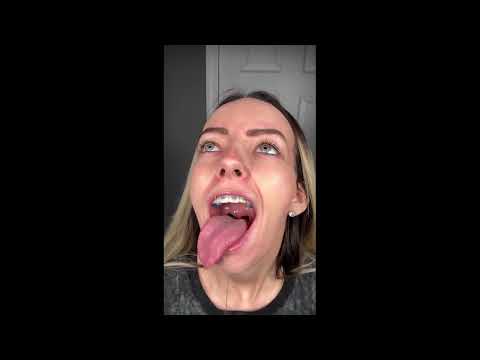 Long tongue girl 69