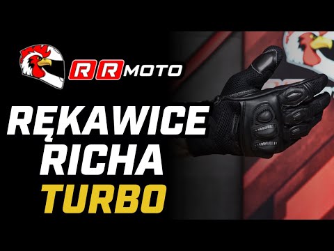 RICHA TURBO _ skórzane rękawice motocyklowe