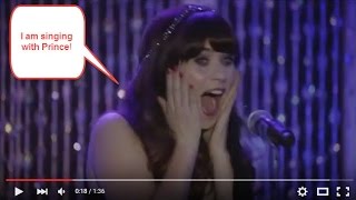 Prince Singing with Zooey Deschanel on New Girl