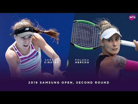 Sorana Cirstea vs. Polona Hercog | 2019 Samsung Open Second Round | WTA Highlights