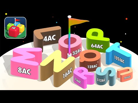 2048 Merge Blocks 3D Part 10 - Unlock 2048AC - Letter L to U