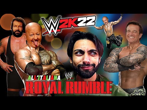 ROYAL RUMBLE ALL'ITALIANA! (VIP E PERSONAGGI TRASH ITALIANI) | WWE 2K22