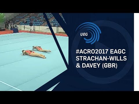 Scarlet STRACHAN-WILLS & Isobel DAVEY (GBR) - 2017 Acro Europeans, junior balance final