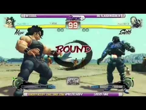 SFO Monthly April 2015 - USF4 - Losers Final - Infexious vs IND AlaughingGoblin