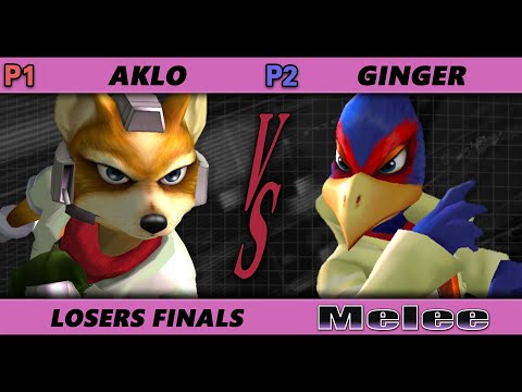 Hax's Nightclub S2E1 Losers Finals - Aklo (Fox) Vs. Ginger (Falco) SSBM Smash Melee