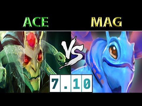 Ace [Medusa] vs Mag [Puck] ► New Patch ► Dota 2 7.10