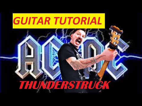 AC/DC - Thunderstruck  Guitar Lesson + Tab Pt 2