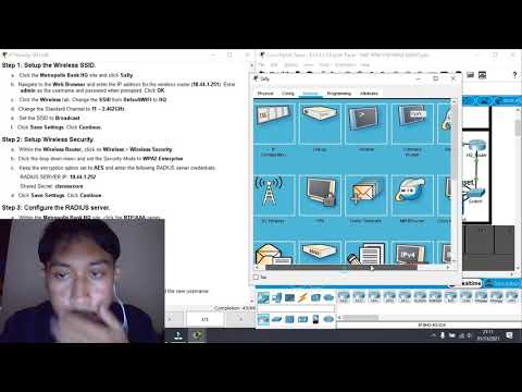 3.3.2.7 packet tracer configuring WEP/WPA2 PSK/WPA2 RADIUS - Erwan Sugarda