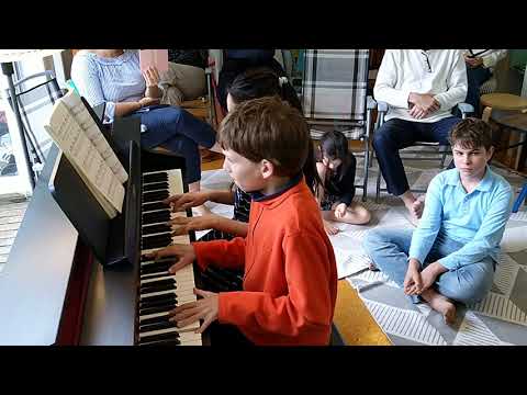 Eugene and Alessia - piano duet of Faure's Berceuse
