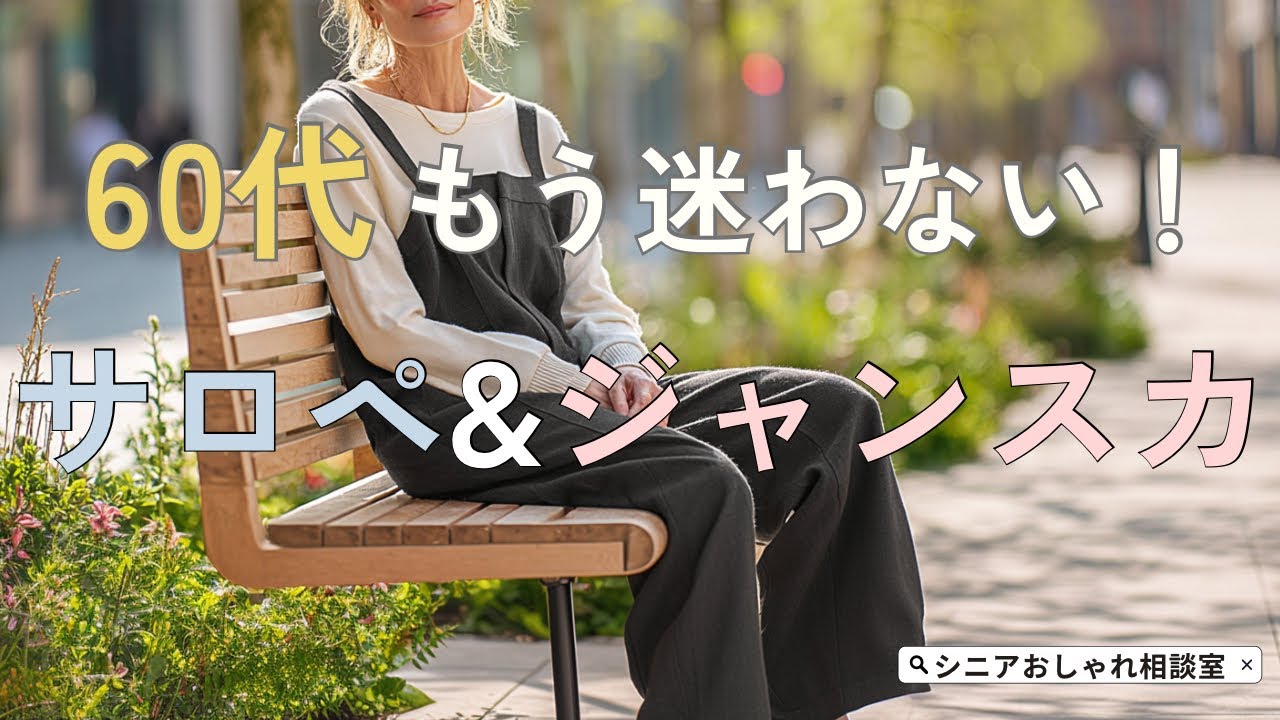 【シニアファッション】50代60代サロペット&ジャンスカは難しい？子供っぽくならない選び方