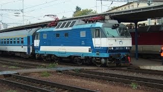 preview picture of video 'Výmena lokomotív na vlaku EC 275 JAROSLAV HAŠEK - Bratislava hlavná stanica'