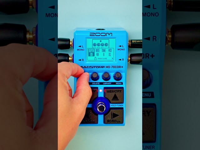 Vídeo relacionado con Zoom MS-70CDR+ Pedal multiefectos para guitarra con más de 140 efectos incluyendo chorus, delays, reverbs, stereo effects, cadena de efectos, 1 stompbox, afinador, alimentado por pilas