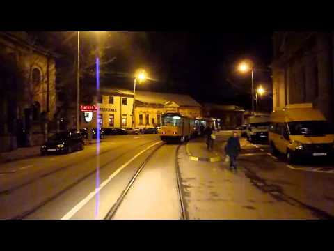 Tatra KT4D Night Cabview - Oradea (~3x Timelapse)