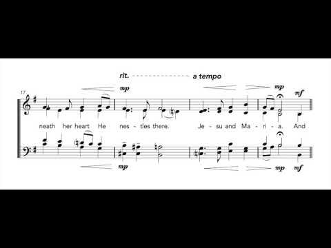 David von Kampen - "Maria Walks Amid the Thorn" - SATB full score