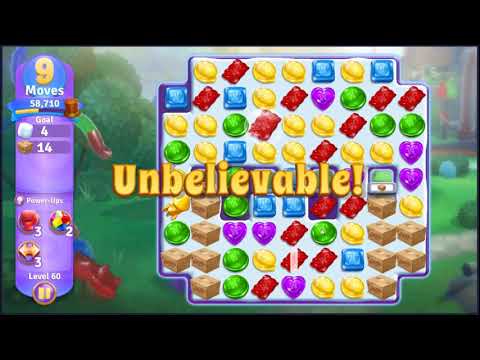 Wonka's World of Candy Level 60 - NO BOOSTERS + FULL STORY 🍫 | SKILLGAMING ✔️
