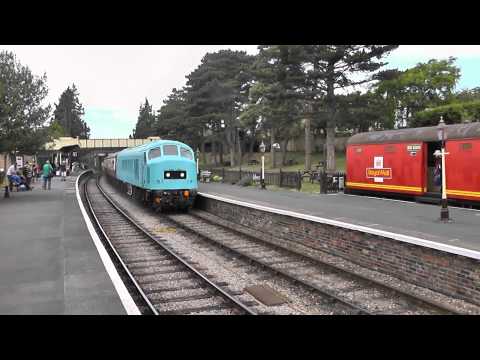 Recent overhauled 45149 in bright blue at the GWR gala 27-07-2013 (HD)