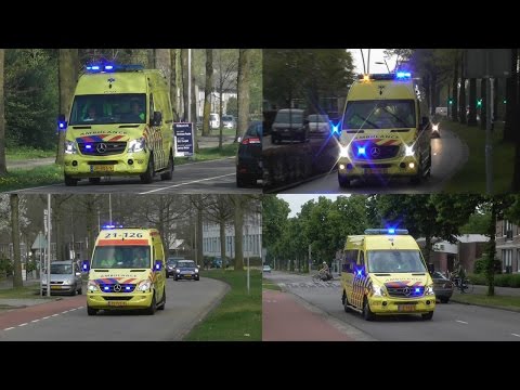 Verschillende Ambulances met spoed in Oss