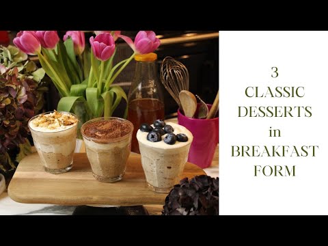 Breakfast with a twist: Blueberry Lemon, Tiramisu and Carrot Cake overnight Oats recipes