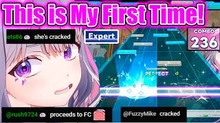 Chat Challenges Biboo to Play on Expert Because She's New to Rhythm Games But...