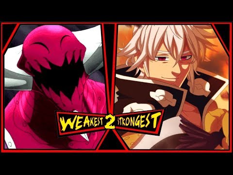 The 10 Commandments RANKED from Weakest to Strongest | The Seven Deadly Sins / Nanatsu No Taizai | Video